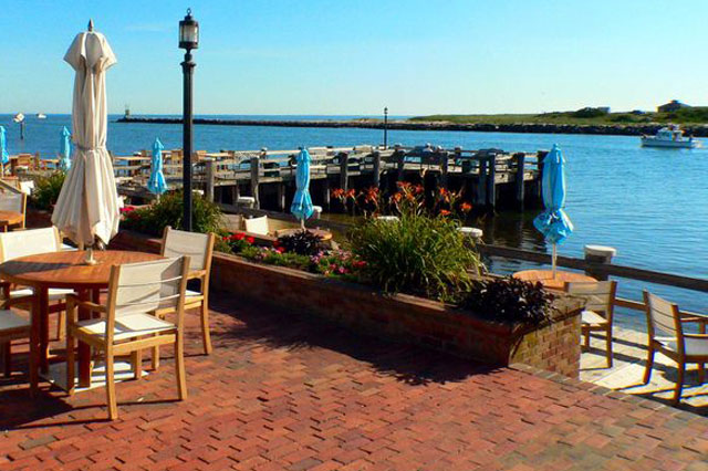 Photo of Gosman's Dock, which is a prime spot in Montauk for whale watching.